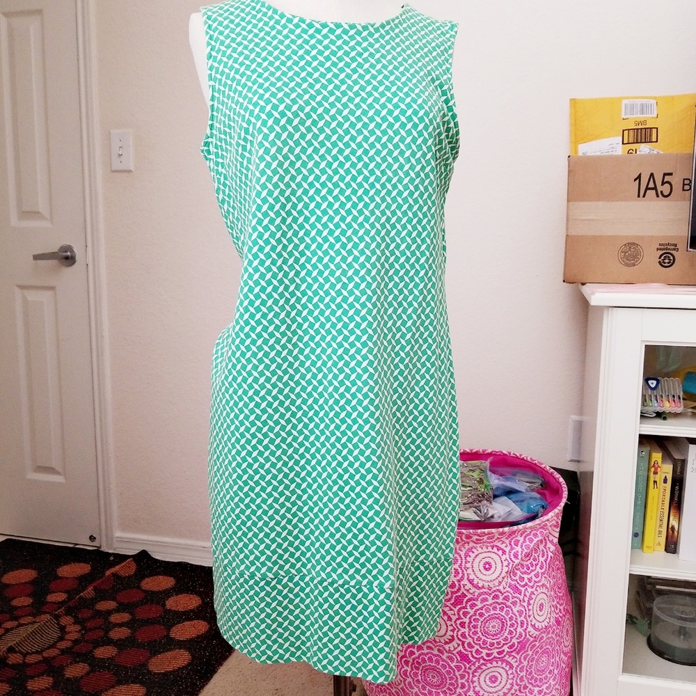 New York & Company Linear Sleeveless Dress.